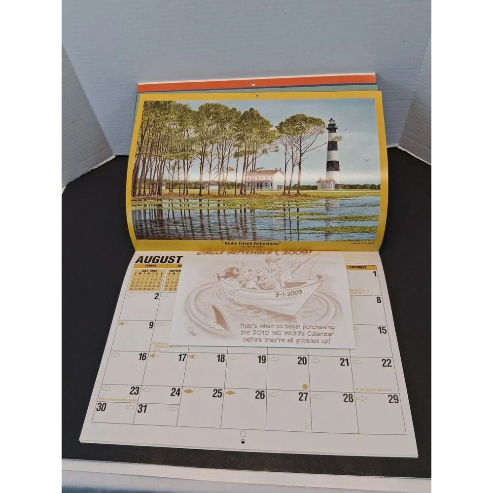 North Carolina Wildlife Commission wall calendar